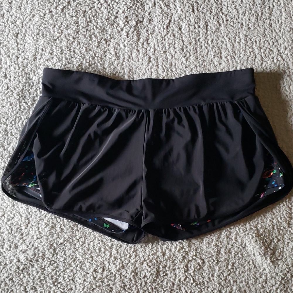 Fabletics Paint Splatter Mesh Overlay Side Slit A… - image 1